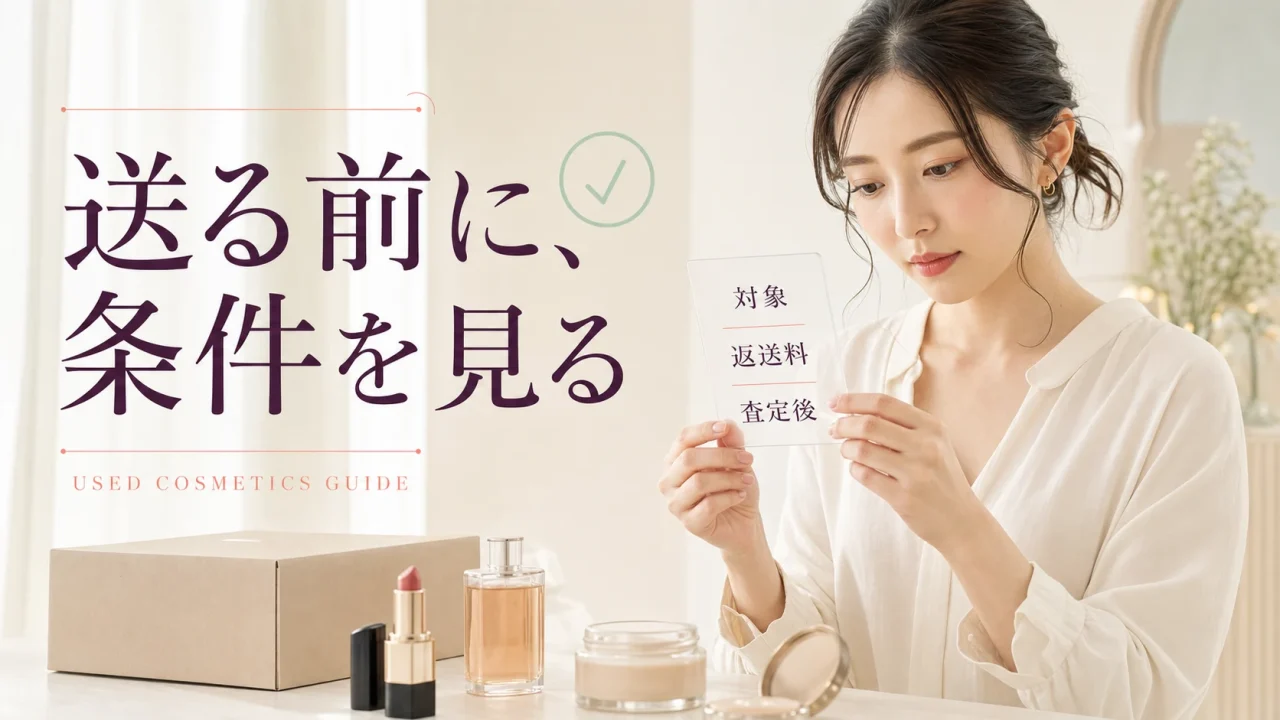 オクルウルで使いかけコスメを送る前の注意点を解説する記事のアイキャッチ