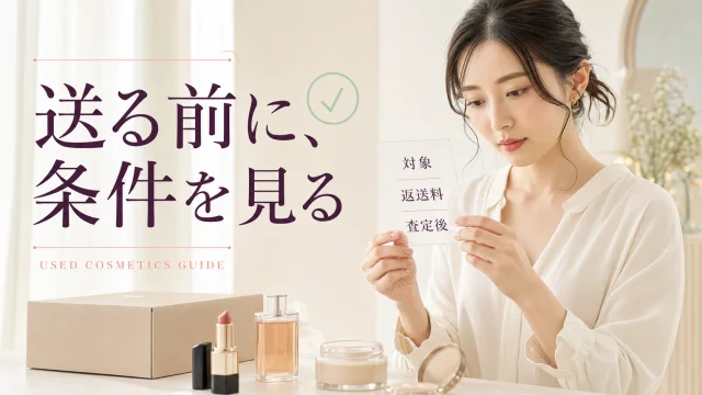 オクルウルで使いかけコスメを送る前の注意点を解説する記事のアイキャッチ