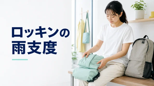 雨の日の野外フェスへ向けて雨具と乾いた荷物を分ける