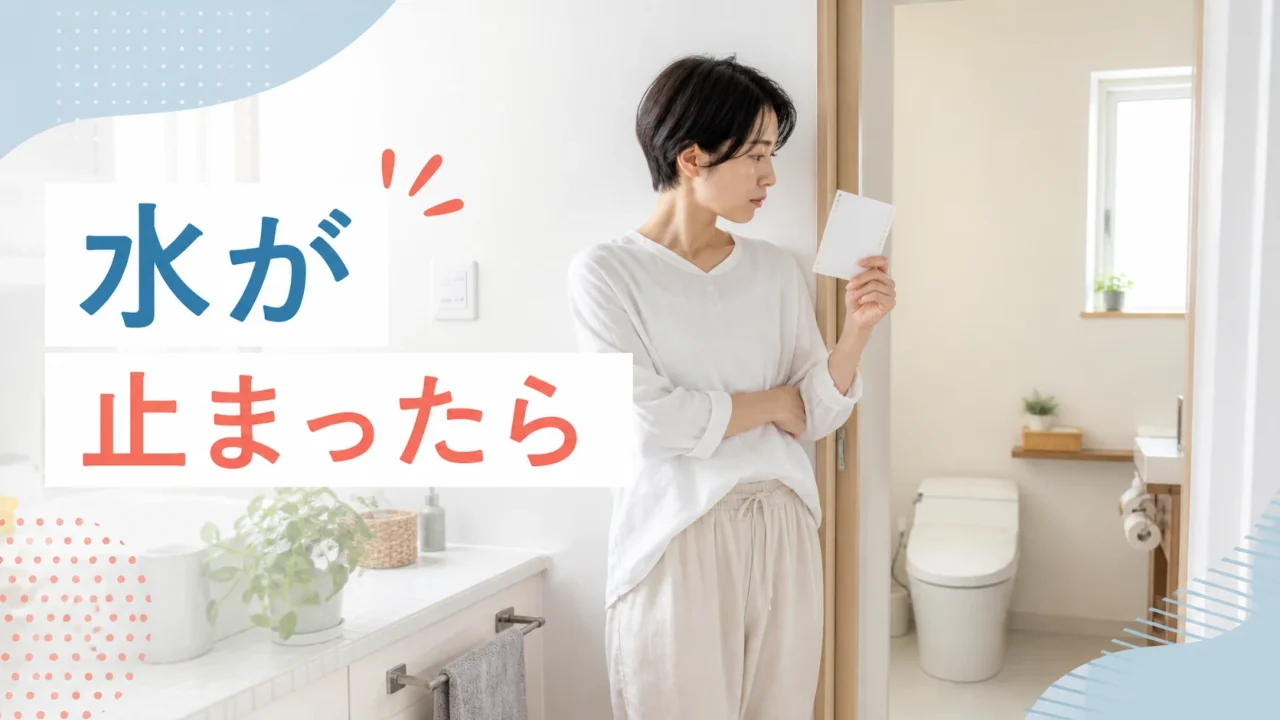 マンションのトイレの使用条件をメモで確かめる準備
