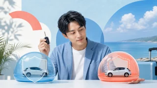 Jcationレンタカーの免責補償とNOCを見分ける記事のアイキャッチ
