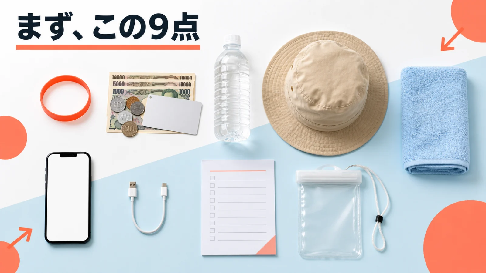 夏コミ一般参加で最初に用意する最小限の持ち物を整理する