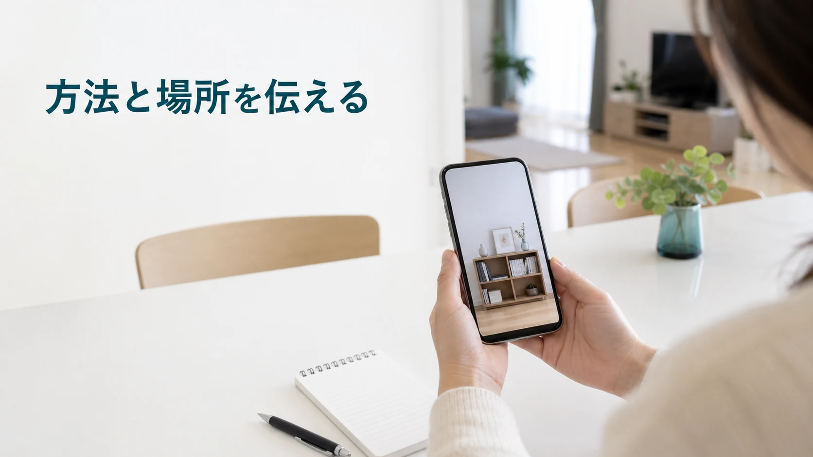 家具の写真とメモを用意して管理者へ相談する準備