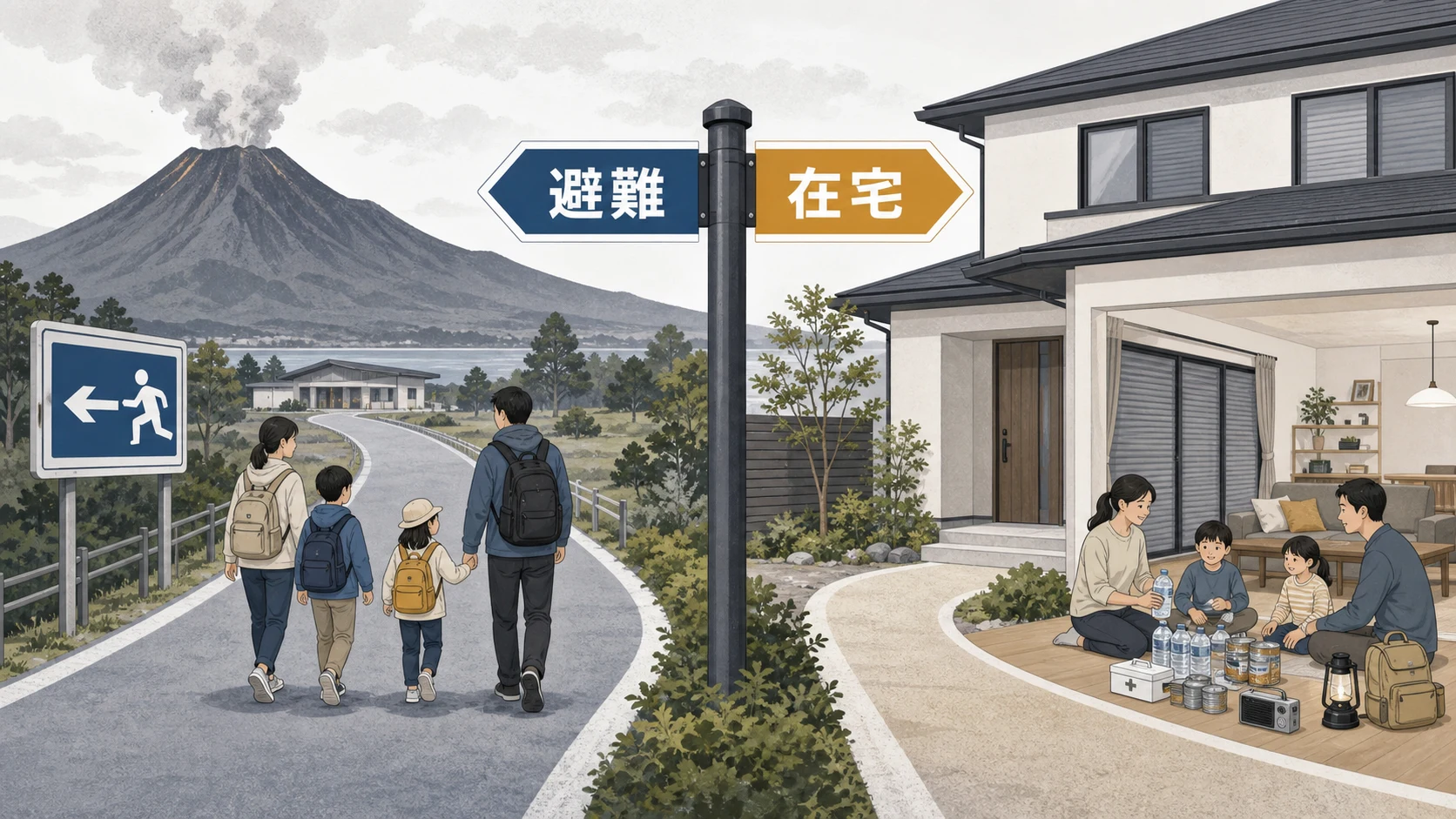 避難する条件と安全な自宅で生活を続ける条件を分ける