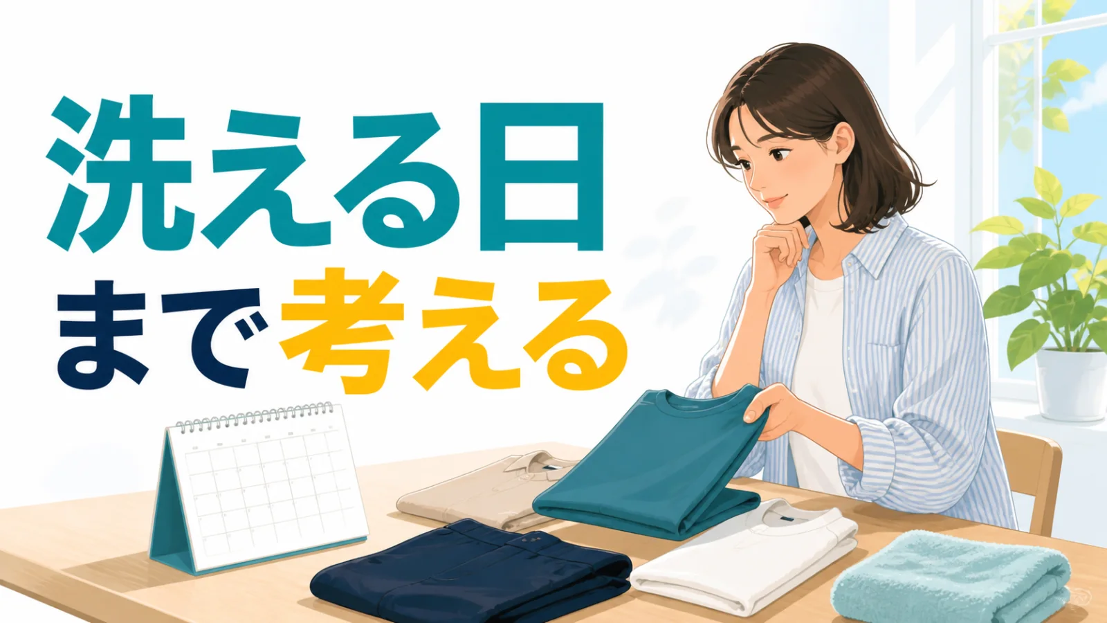 使う衣類と宿で洗う予定を分けて準備する