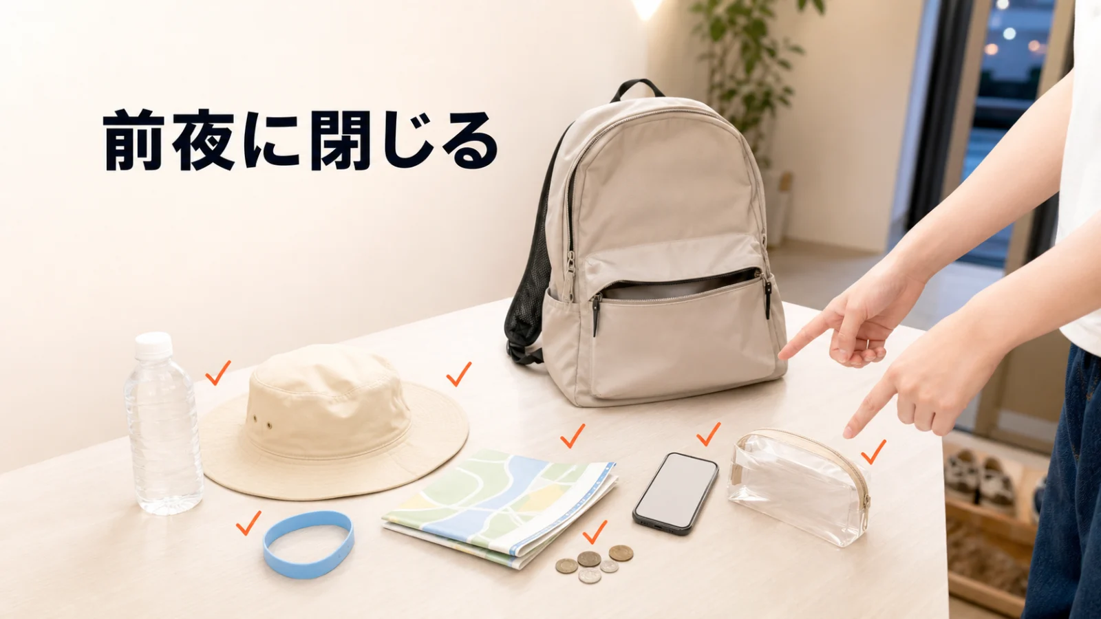 夏コミ前夜に入場証や飲み物や買い物リストを最終確認する