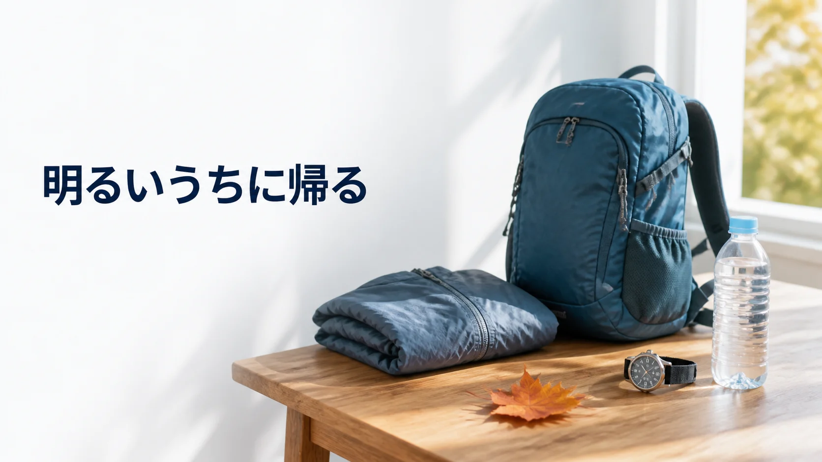 帰宅までの予定と持ち物を前日に確かめる