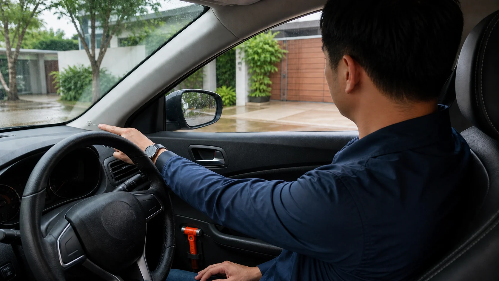 運転席で行う車の冠水脱出10分チェック
